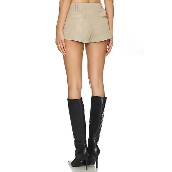 NWT NBD Reade Micro Short in Khaki Green - Picture 3 of 6